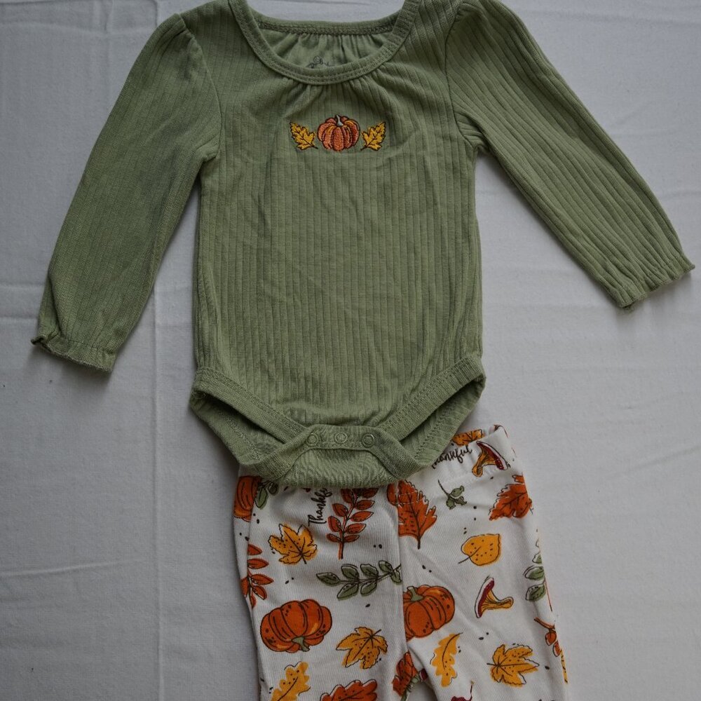 Baby Essential's Fall Matching Set, Baby Girl, Size 6m